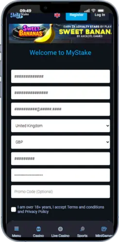 Mystake login and Registration